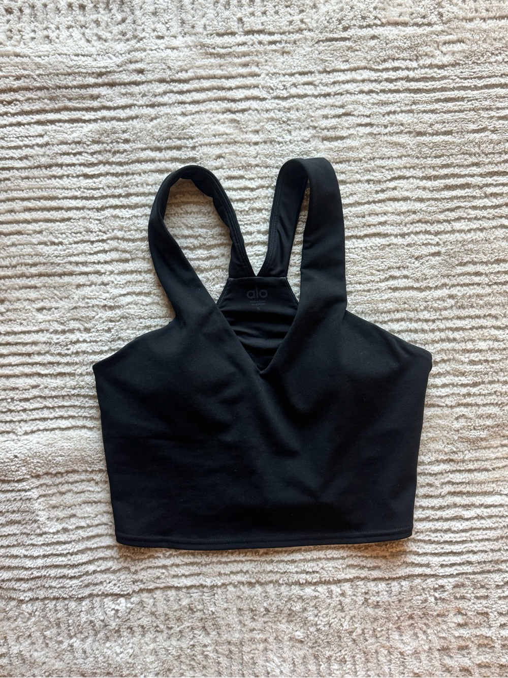 Alo Black Real bra tank